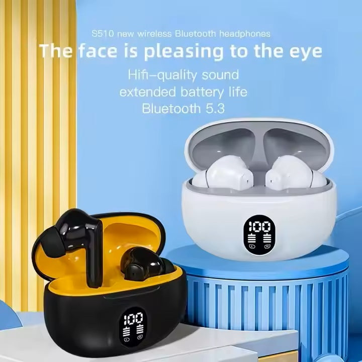 895B EarBuds – Bluetooth 5.3 + LED Display + ANC