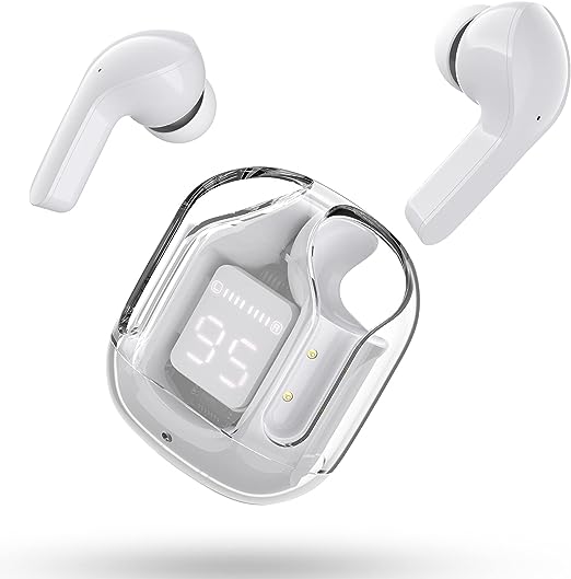 AIR 31 Transparent Earbuds (Bluetooth 5.3 + LED Display)